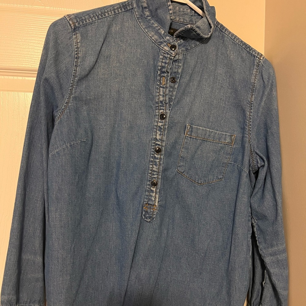 Jcrew Jean popover shirt